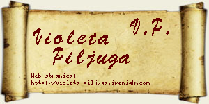 Violeta Piljuga vizit kartica